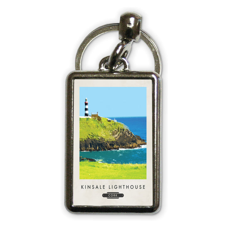 Kinsale Lighthouse, Ireland Metal Keyring