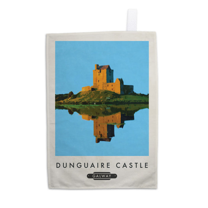 Dungaire Castle, Galway, Ireland Tea Towel