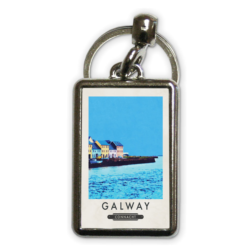 Galway, Ireland Metal Keyring