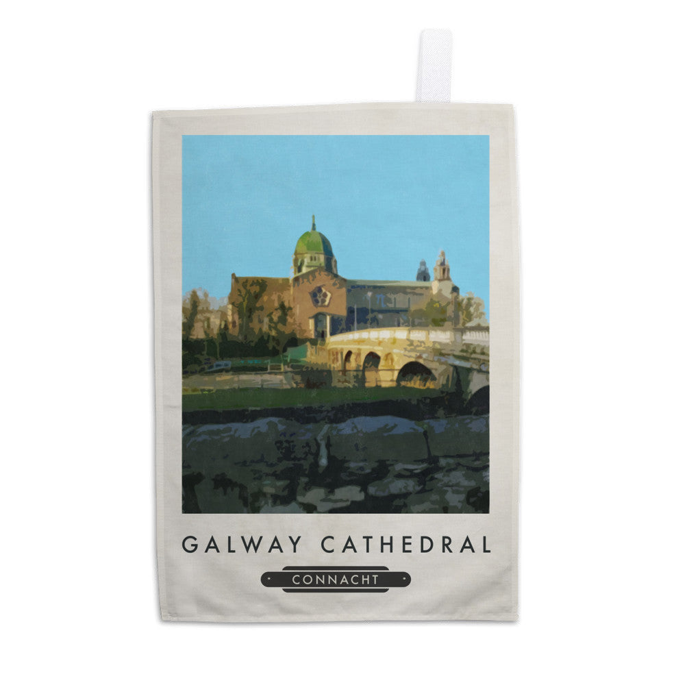 Galway Cathedral, Ireland Tea Towel