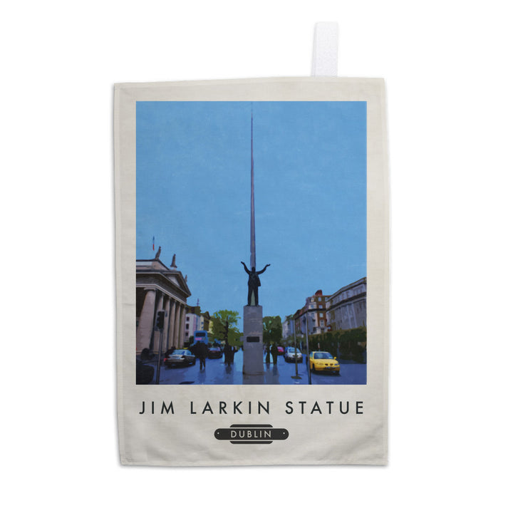 Jim Larkin, Dublin, Ireland Tea Towel