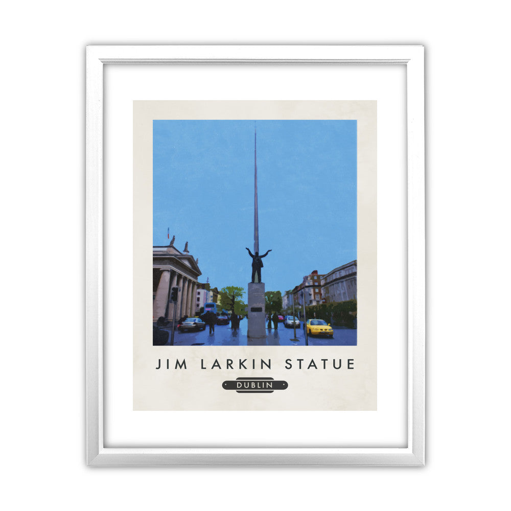 Jim Larkin, Dublin, Ireland 11x14 Framed Print (White)