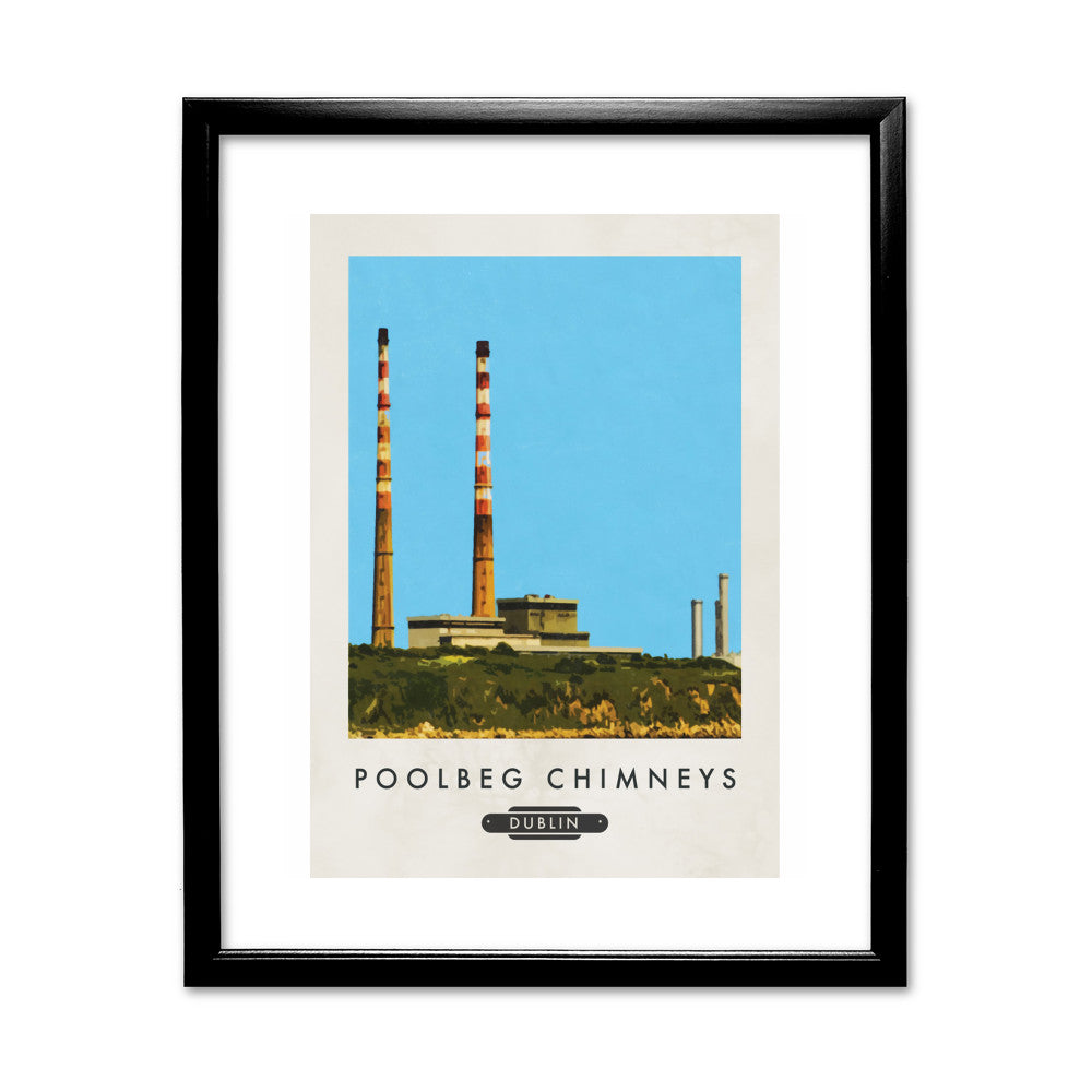 Poolbeg Chimneys, Dublin, Ireland - Art Print