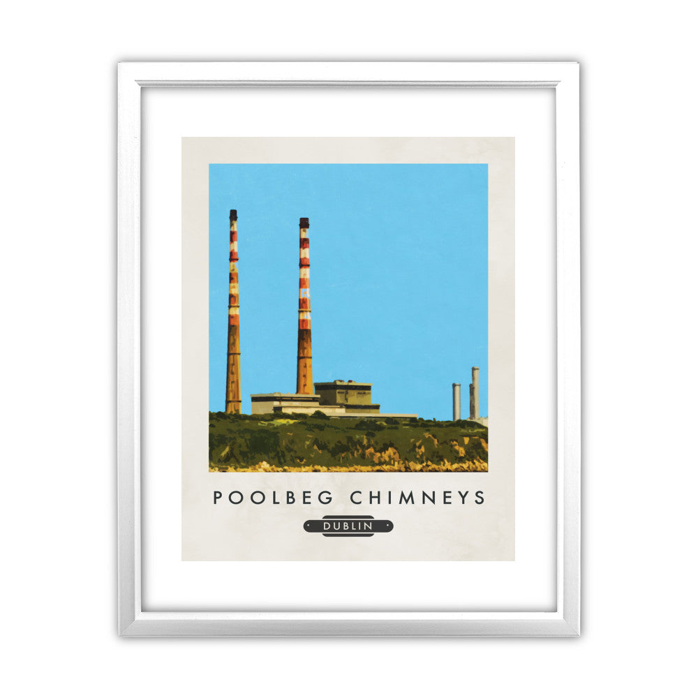 Poolbeg Chimneys, Dublin, Ireland - Art Print