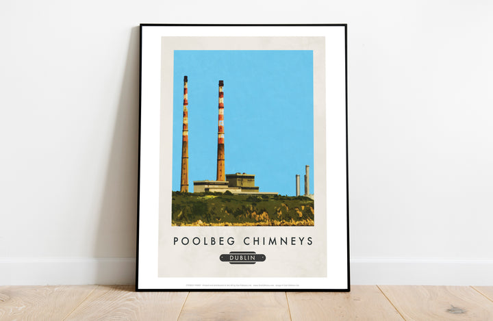 Poolbeg Chimneys, Dublin, Ireland - Art Print