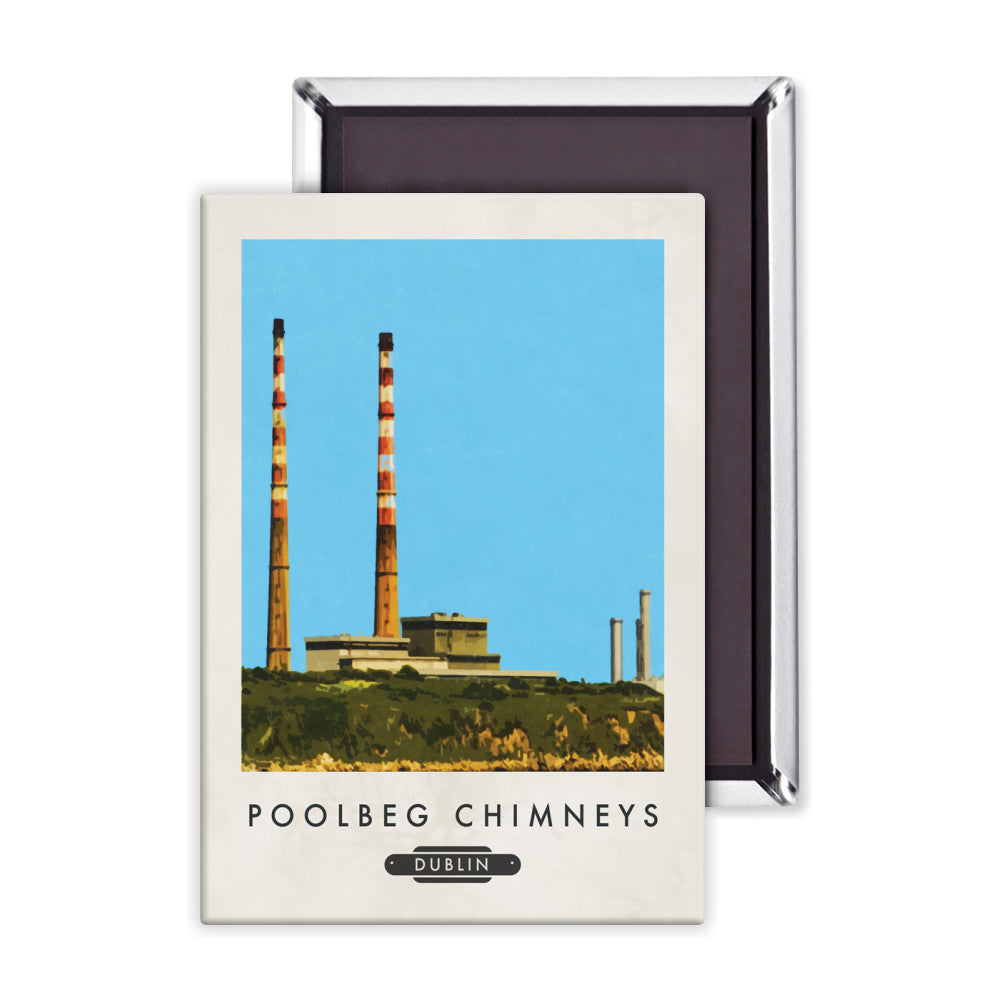 Poolbeg Chimneys, Dublin, Ireland Magnet