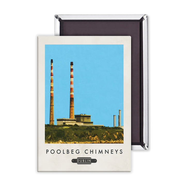 Poolbeg Chimneys, Dublin, Ireland Magnet