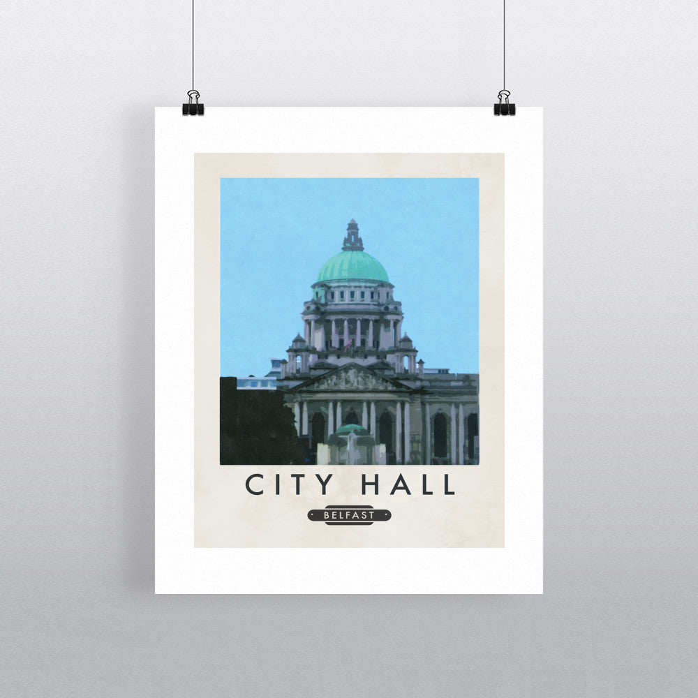 Belfast City Hall, Northern Ireland 90x120cm Fine Art Print