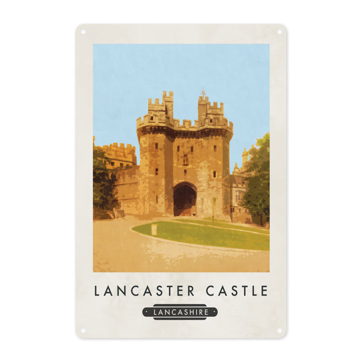 Lancaster Castle Metal Sign