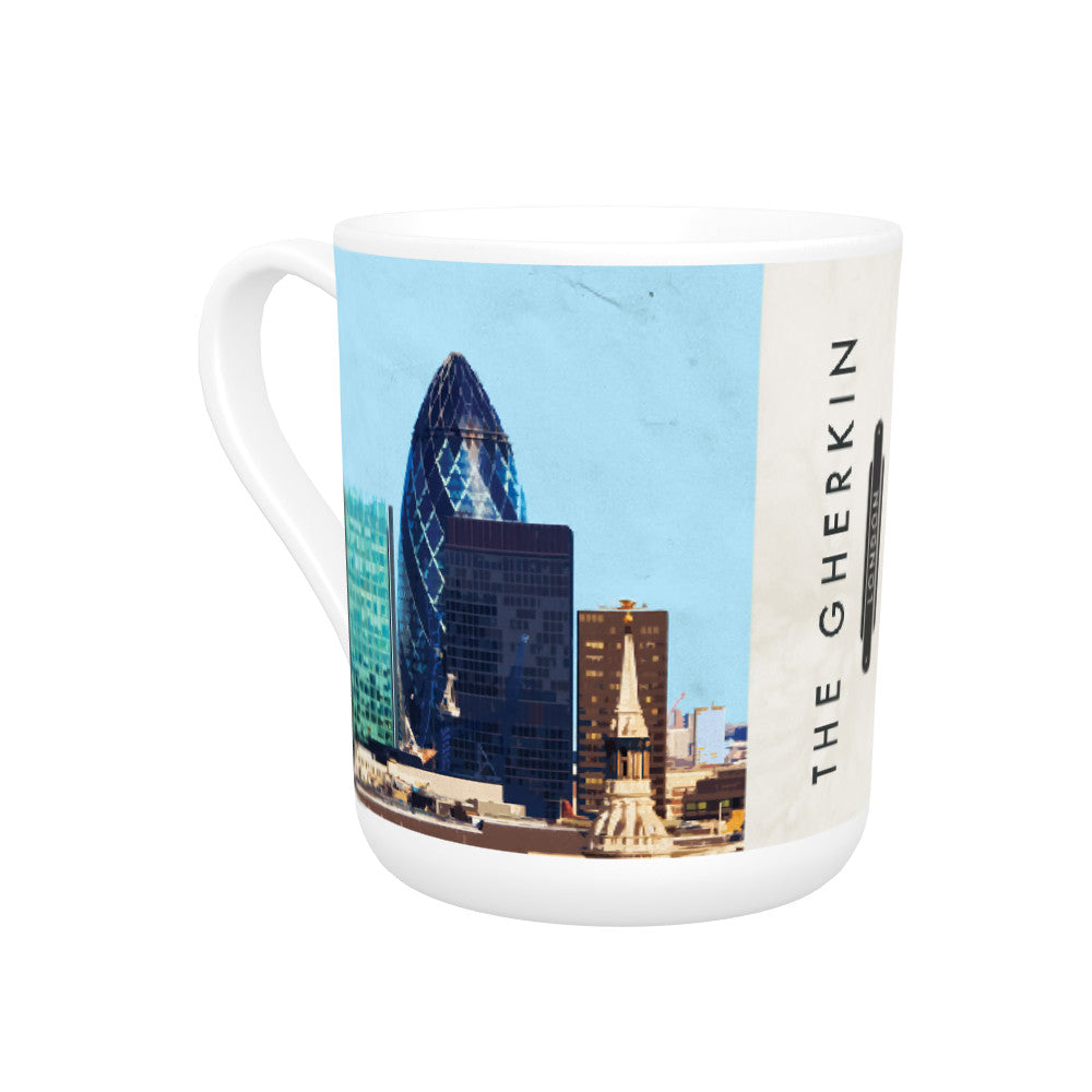 The Gherkin, London Bone China Mug