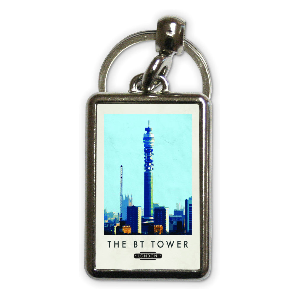 The BT Tower, London Metal Keyring