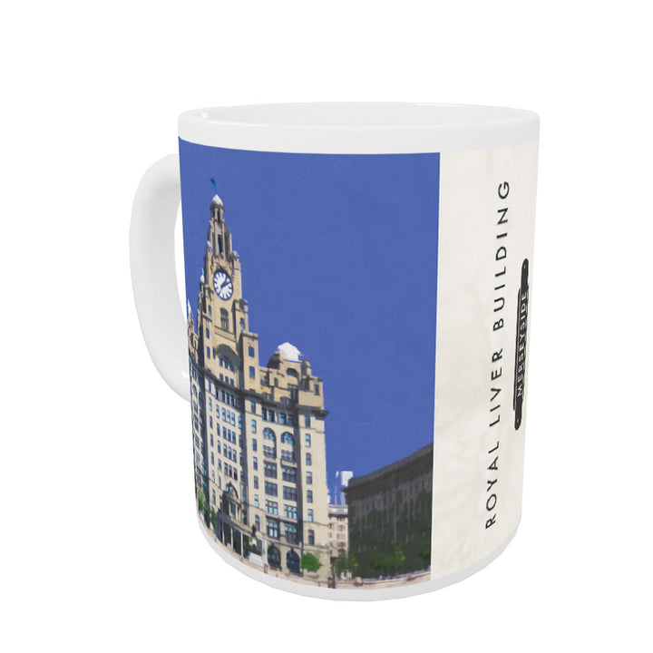 The Liver Building, Liverpool Coloured Insert Mug