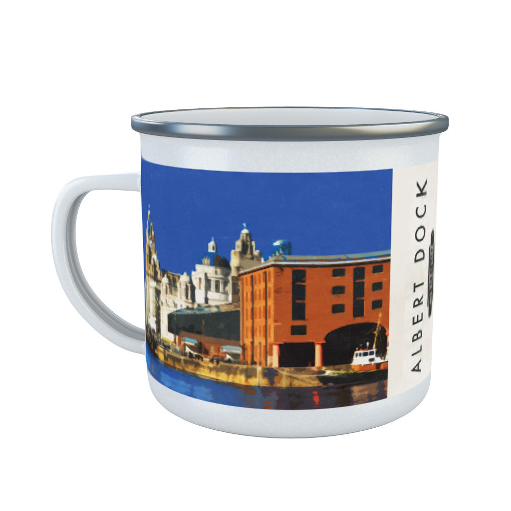 Albert Dock, Liverpool Enamel Mug