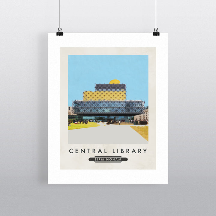 Birmingham Library 90x120cm Fine Art Print