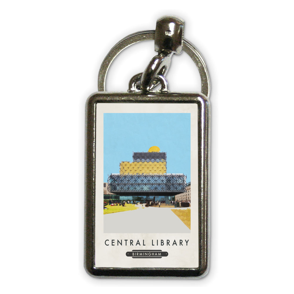 Birmingham Library Metal Keyring