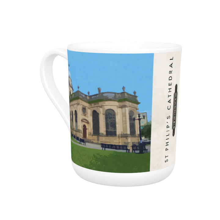 St Philips Cathedral, Birmingham Bone China Mug