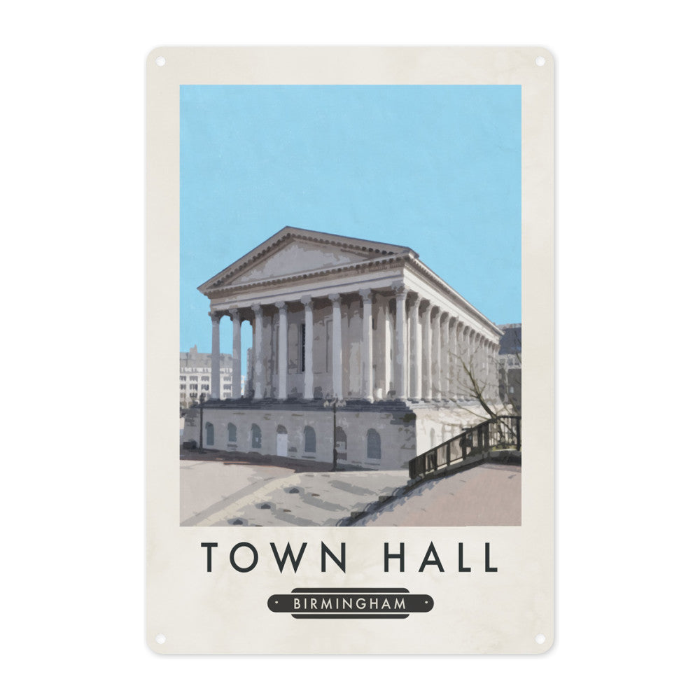 The Town Hall, Birmingham Metal Sign