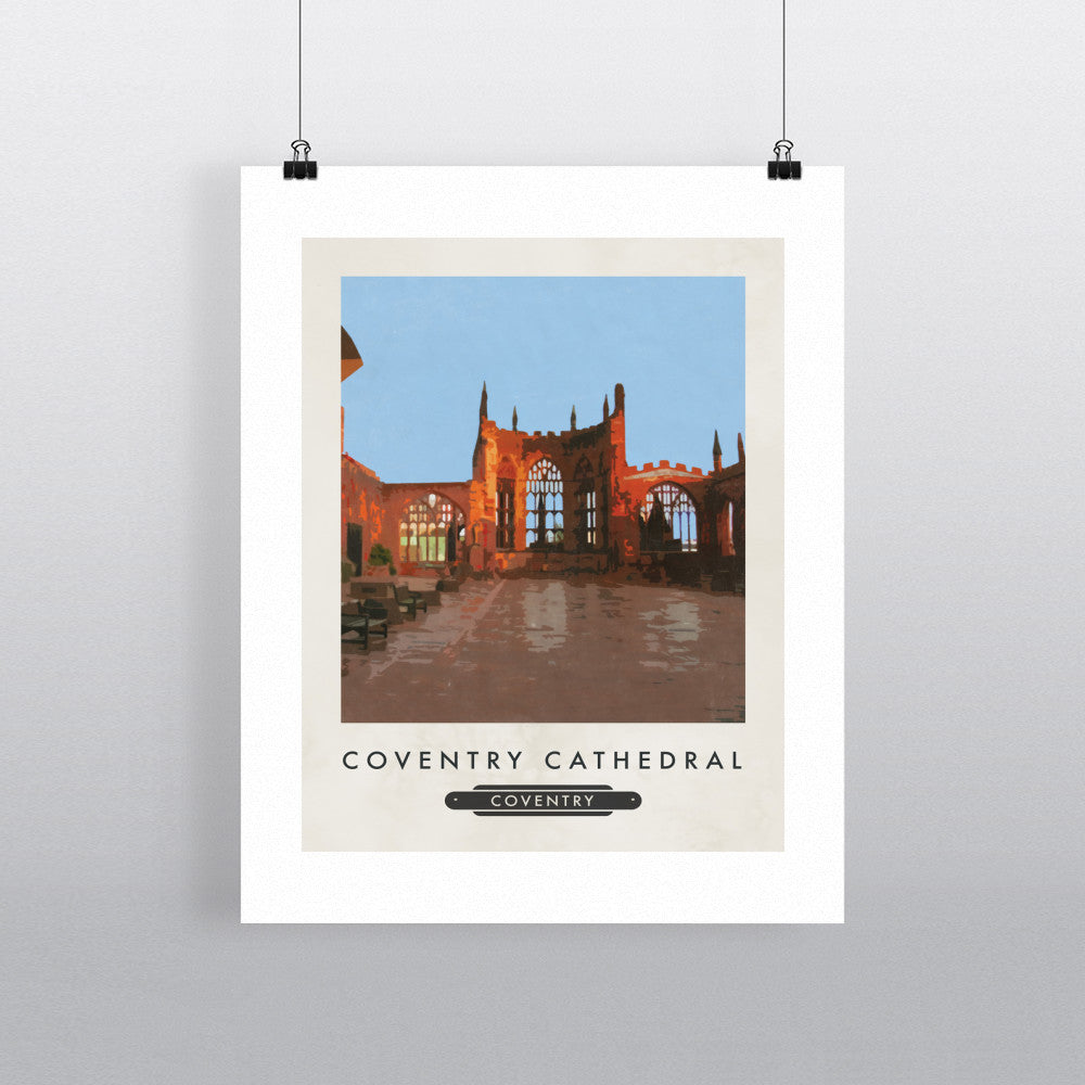 Coventry Cathedral 90x120cm Fine Art Print