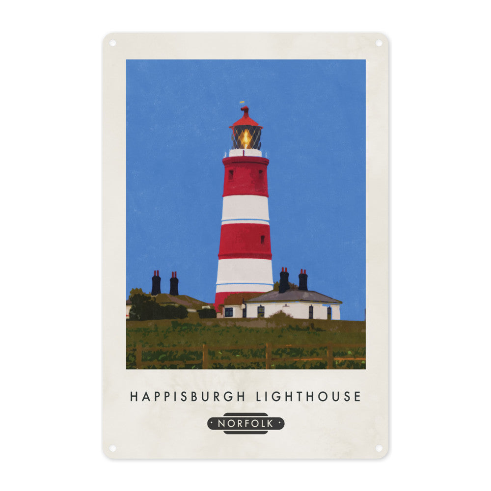 Happisburgh Lighthouse, Norfolk Metal Sign