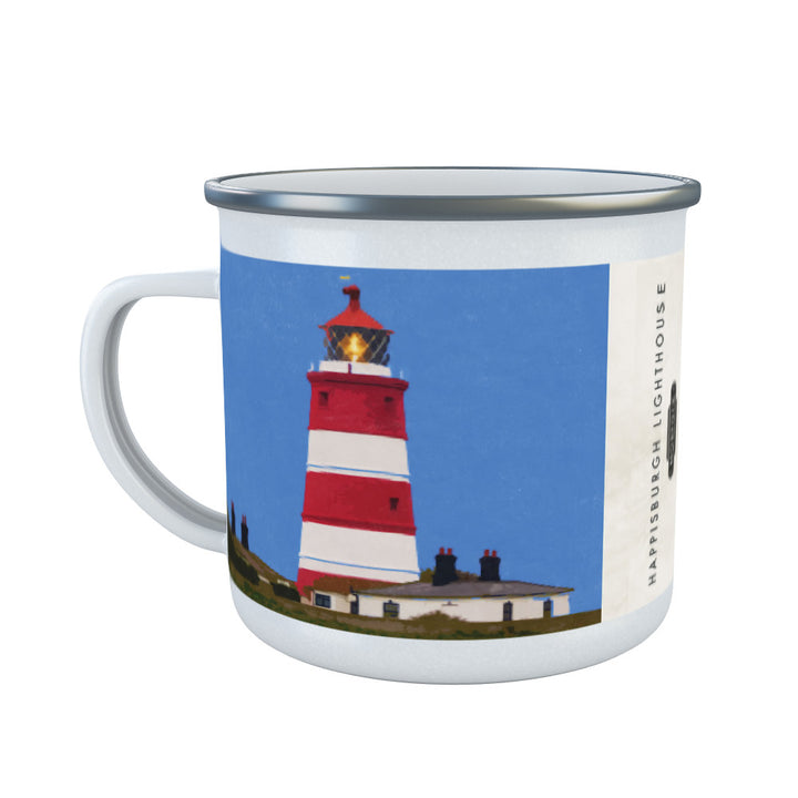 Happisburgh Lighthouse, Norfolk Enamel Mug