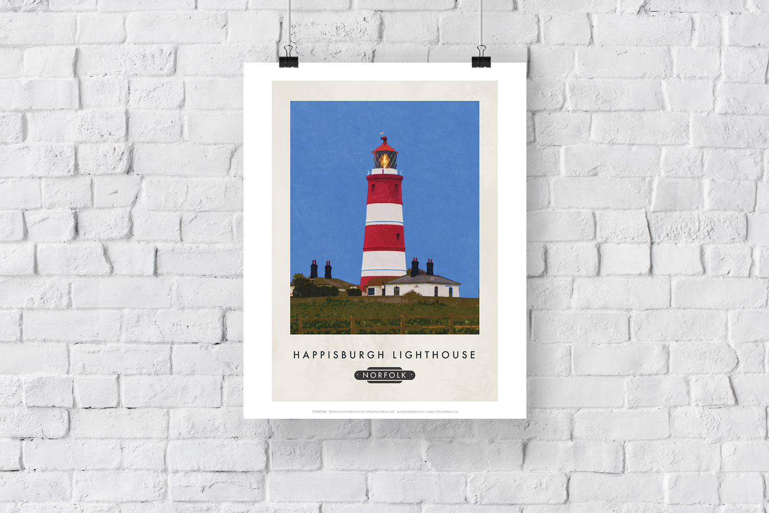 Happisburgh Lighthouse, Norfolk - Art Print