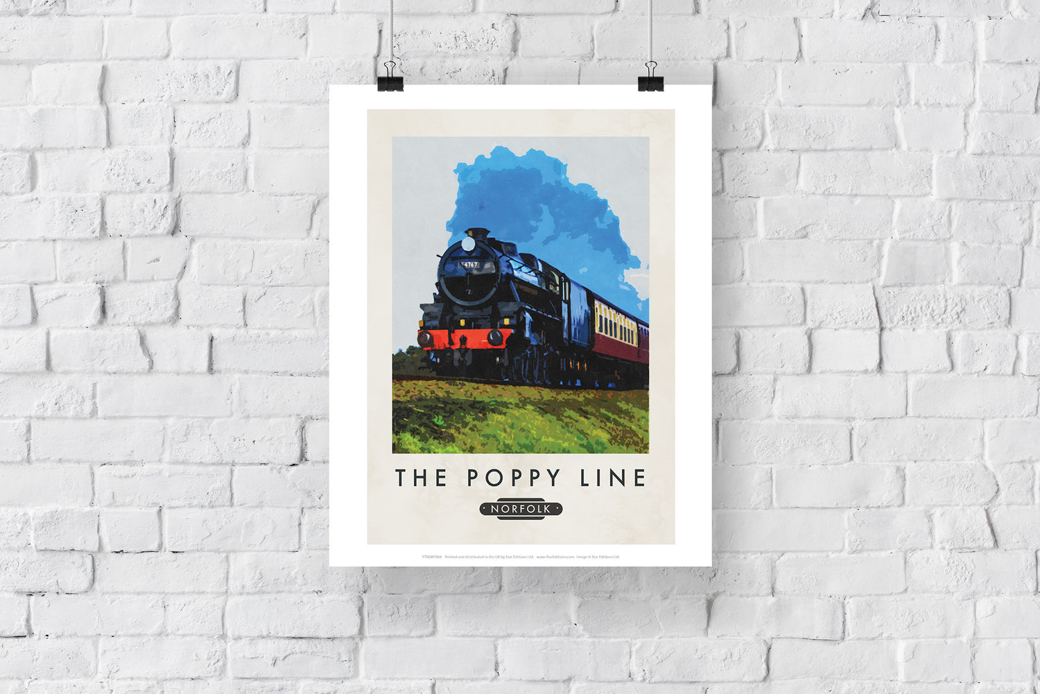 The Norfolk Poppy Line - Art Print