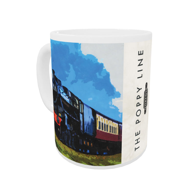 The Norfolk Poppy Line Coloured Insert Mug