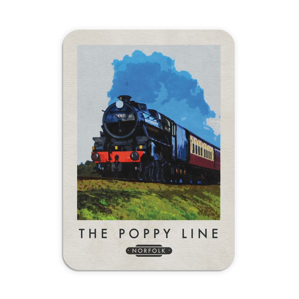 The Norfolk Poppy Line Mouse Mat