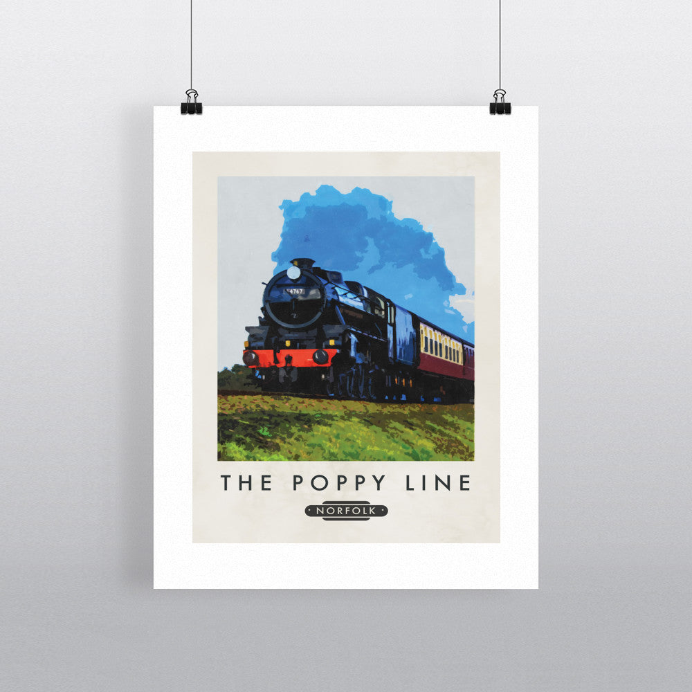 The Norfolk Poppy Line - Art Print