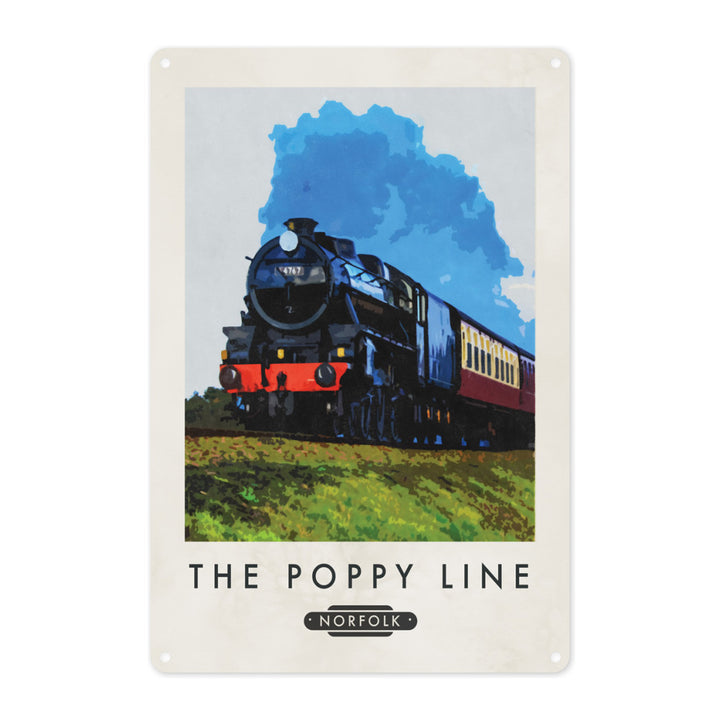 The Norfolk Poppy Line Metal Sign