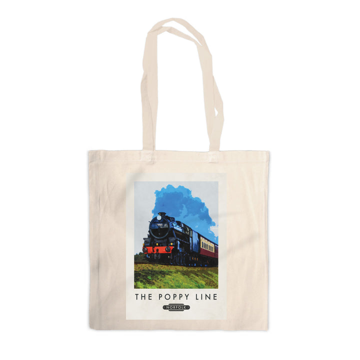 The Norfolk Poppy Line Canvas Tote Bag