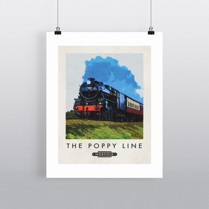 The Norfolk Poppy Line 90x120cm Fine Art Print