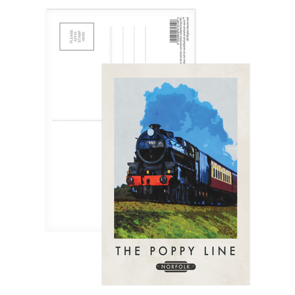 The Norfolk Poppy Line Postcard Pack