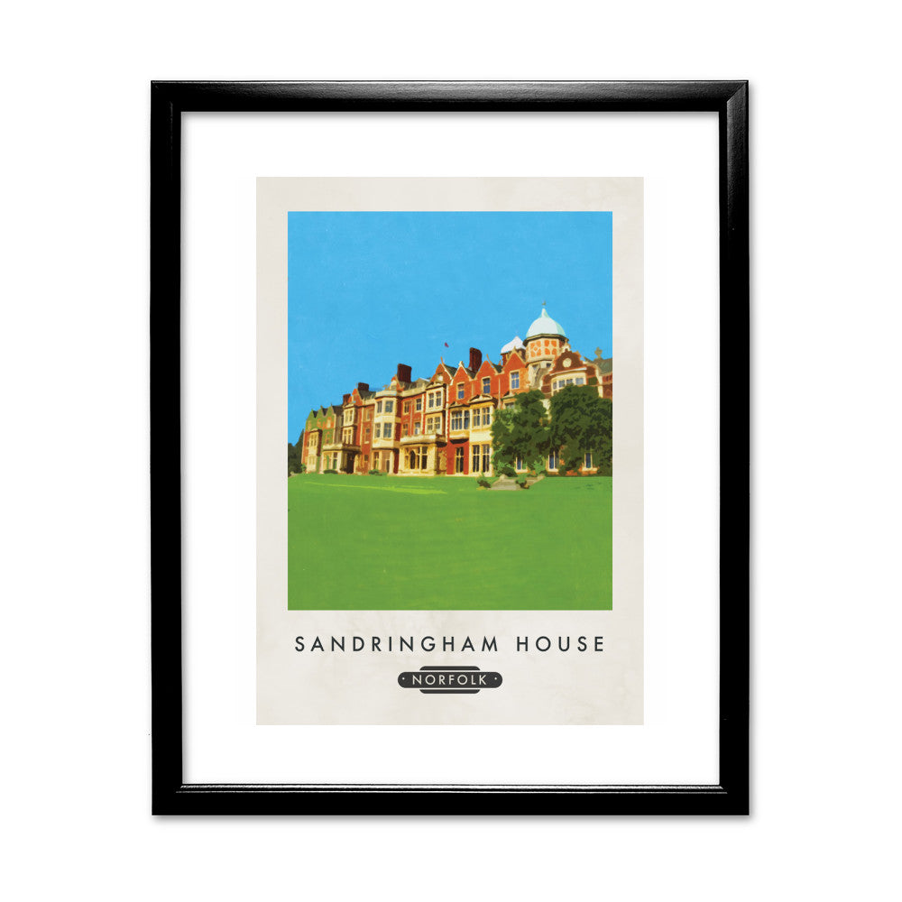 Sandringham, Norfolk 11x14 Framed Print (Black)