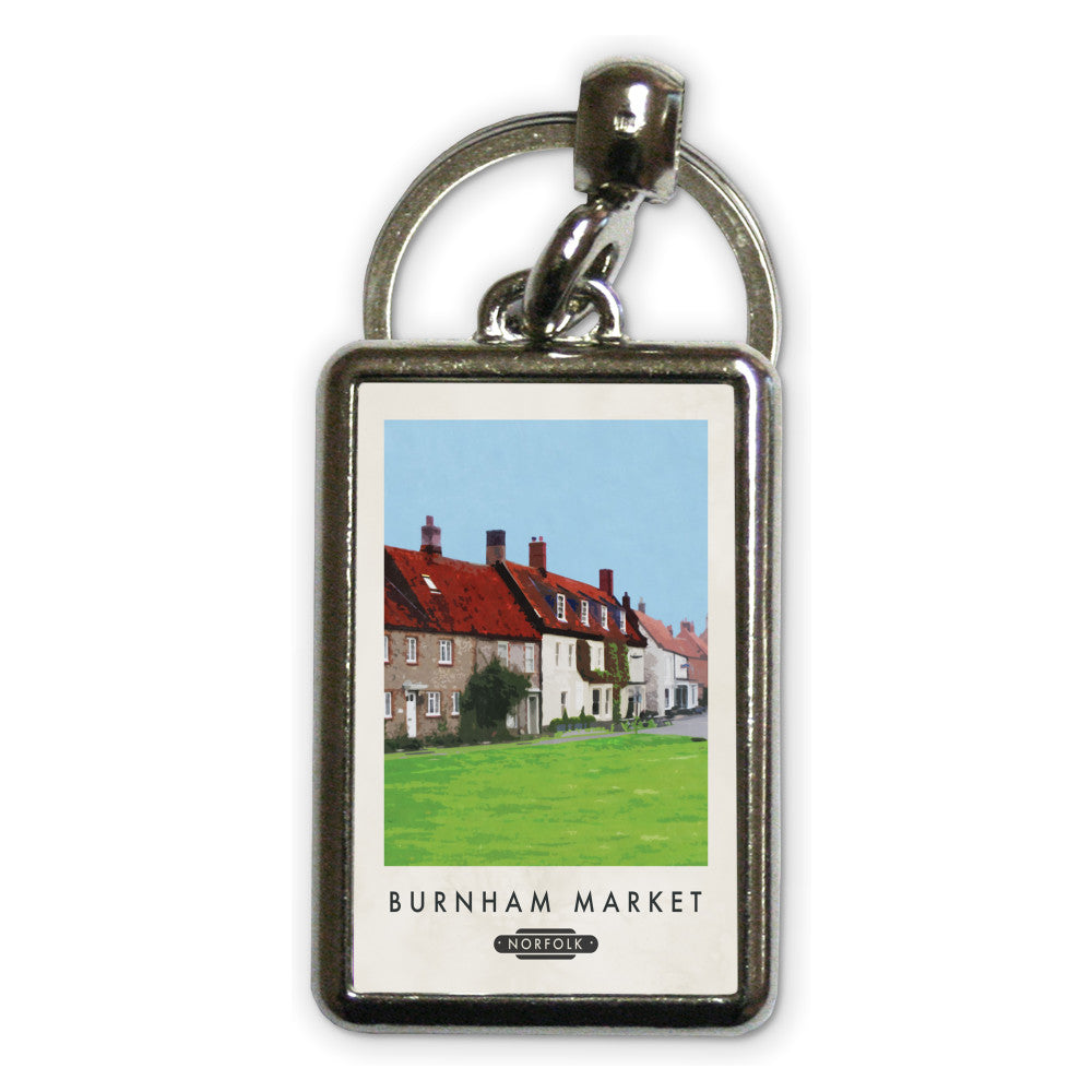 Burnham Market, Norfolk Metal Keyring