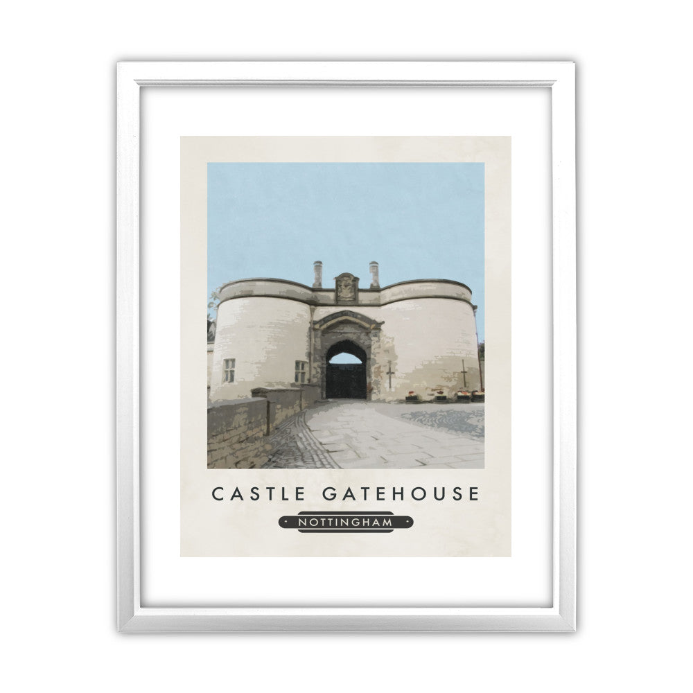 Nottingham Gatehouse 11x14 Framed Print (White)