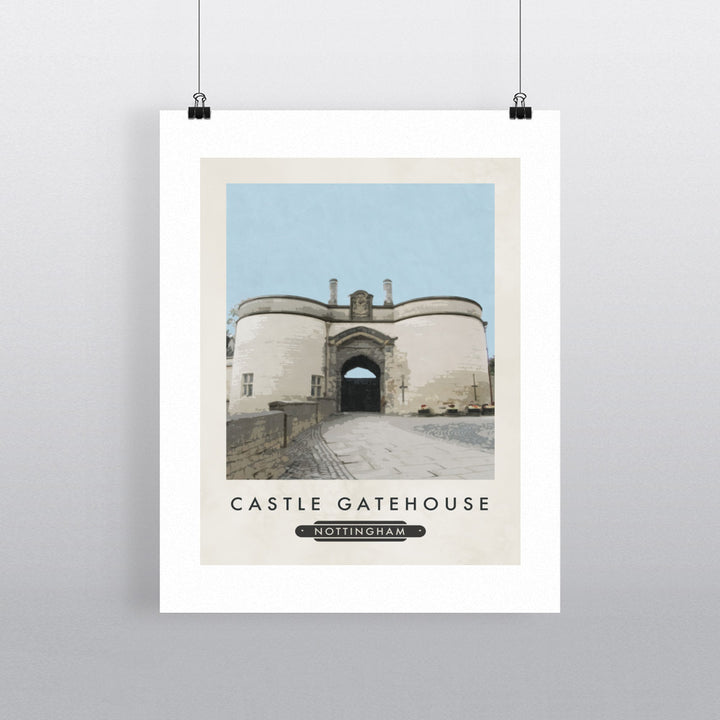 Nottingham Gatehouse 90x120cm Fine Art Print