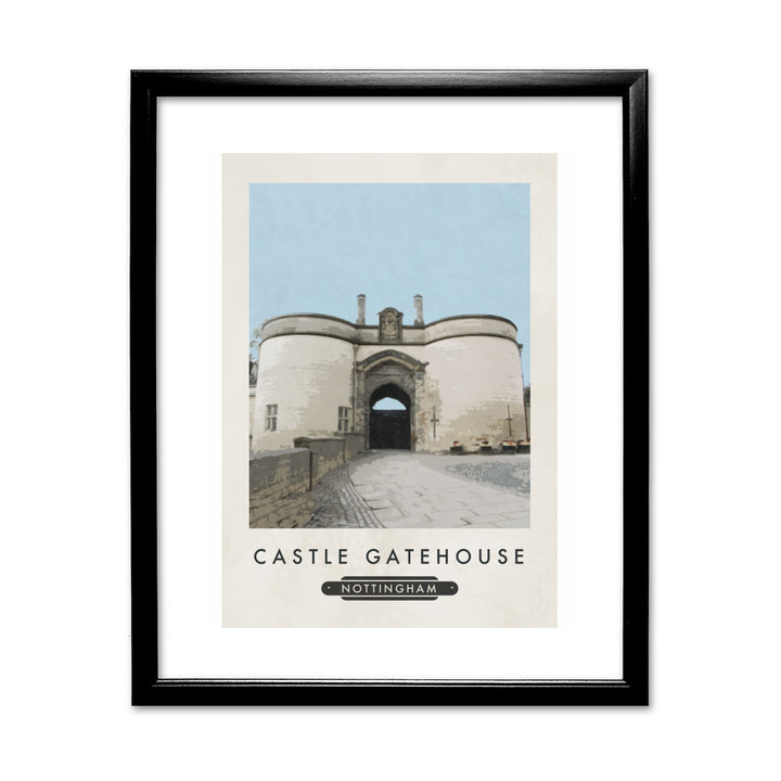 Nottingham Gatehouse 11x14 Framed Print (Black)