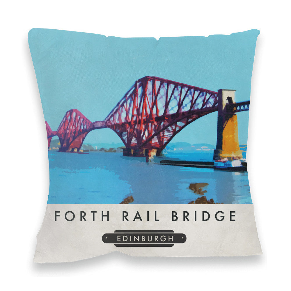 The Forth Road Bridge, Edinburgh, Scotland Fibre Filled Cushion