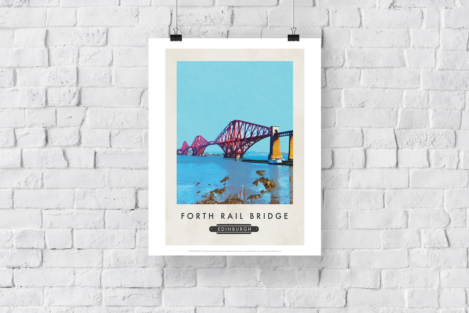 The Forth Road Bridge, Edinburgh, Scotland - Art Print