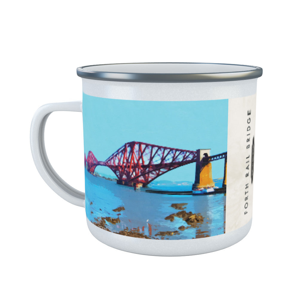 The Forth Road Bridge, Edinburgh, Scotland Enamel Mug