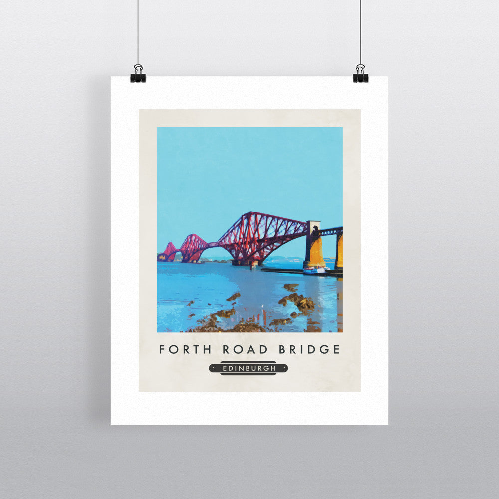 The Forth Road Bridge, Edinburgh, Scotland - Art Print