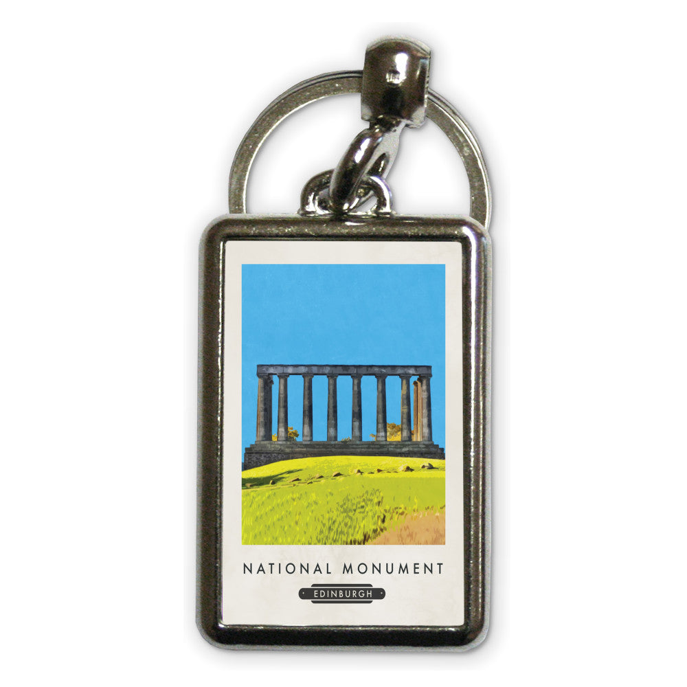 The National Monument, Edinburgh, Scotland Metal Keyring