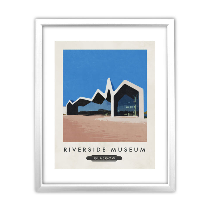 The Riverside Museum, Scotland 11x14 Framed Print (White)