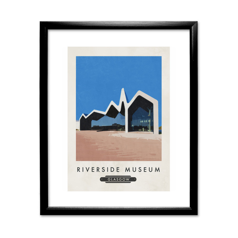 The Riverside Museum, Scotland 11x14 Framed Print (Black)