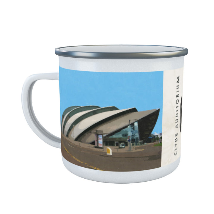 Clyde Auditorium, Scotland Enamel Mug