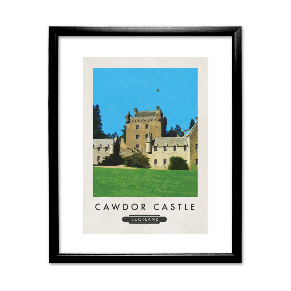 Cawdor Castle, Scotland 11x14 Framed Print (Black)