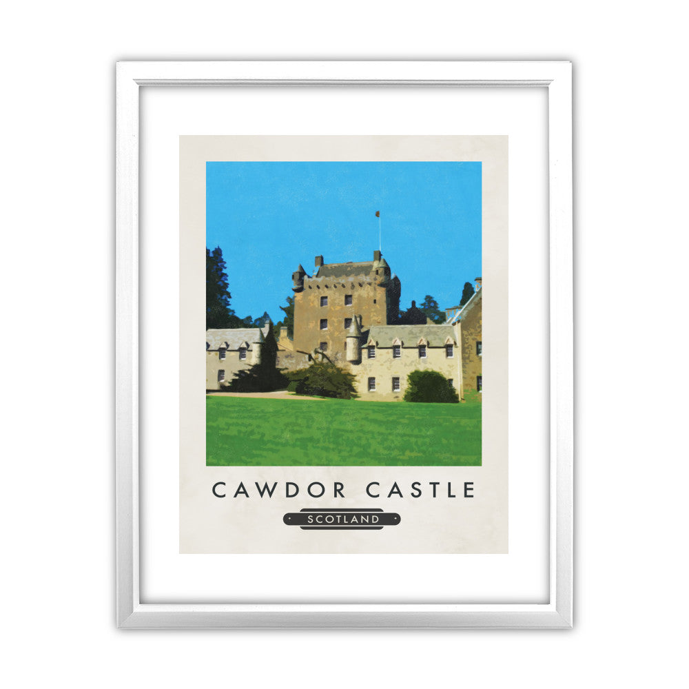 Cawdor Castle, Scotland 11x14 Framed Print (White)