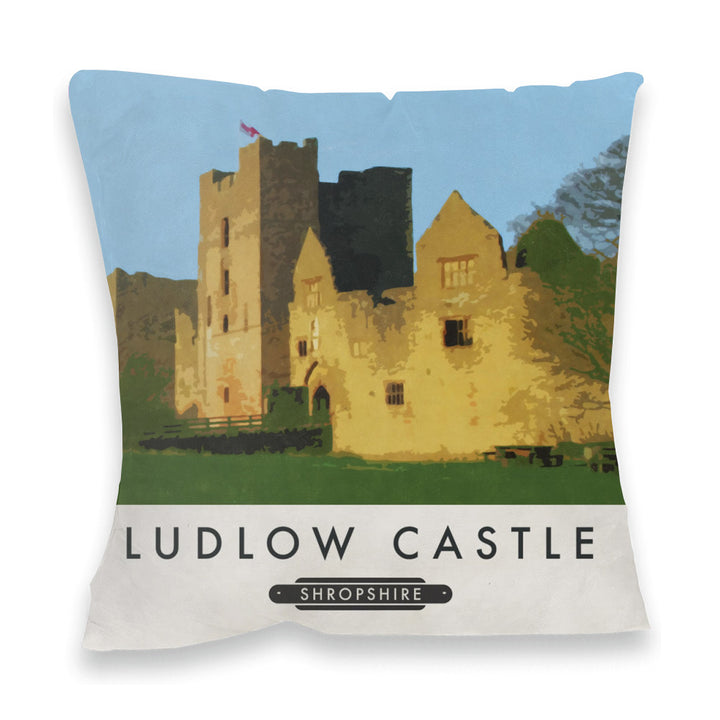 Ludlow Castle, Shropshire Fibre Filled Cushion