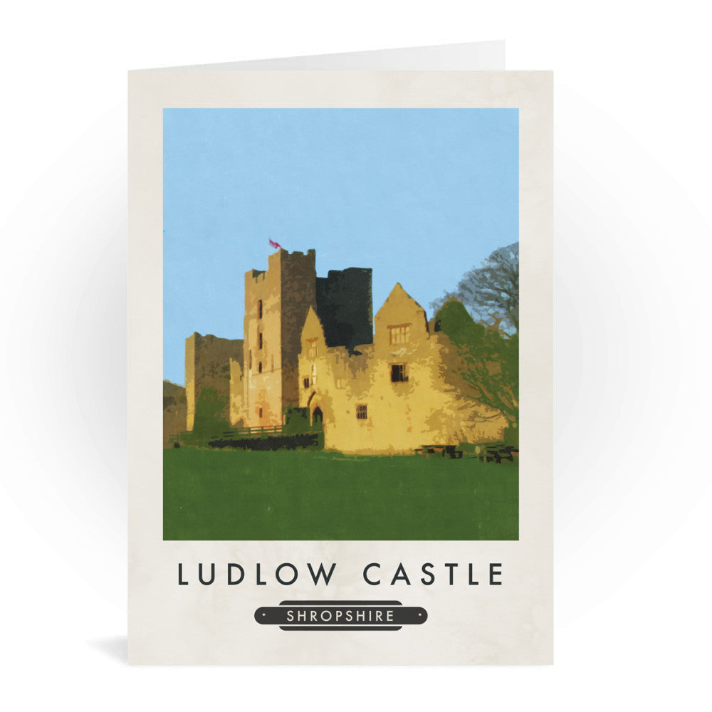 Ludlow Castle, Shropshire Greeting Card 7x5